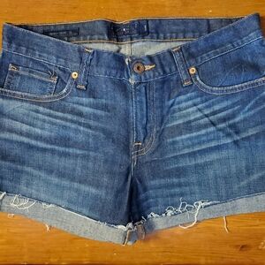 Lucky Brand Blue Jean Shorts with Frayed Hems